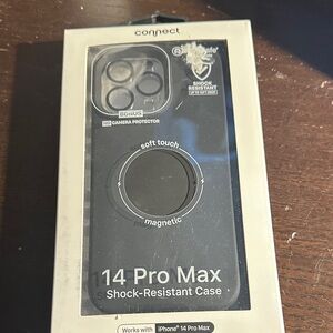 Black Shock-Resistant iPhone 14 Pro Max Case